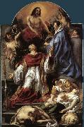 JORDAENS, Jacob St Charles Cares for the Plague Victims of Milan France oil painting artist